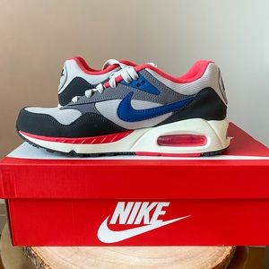 NIB Women's Air Max Correlate Athletic Shoes Neutral Grey/Dark Royal Blue sz 8.5